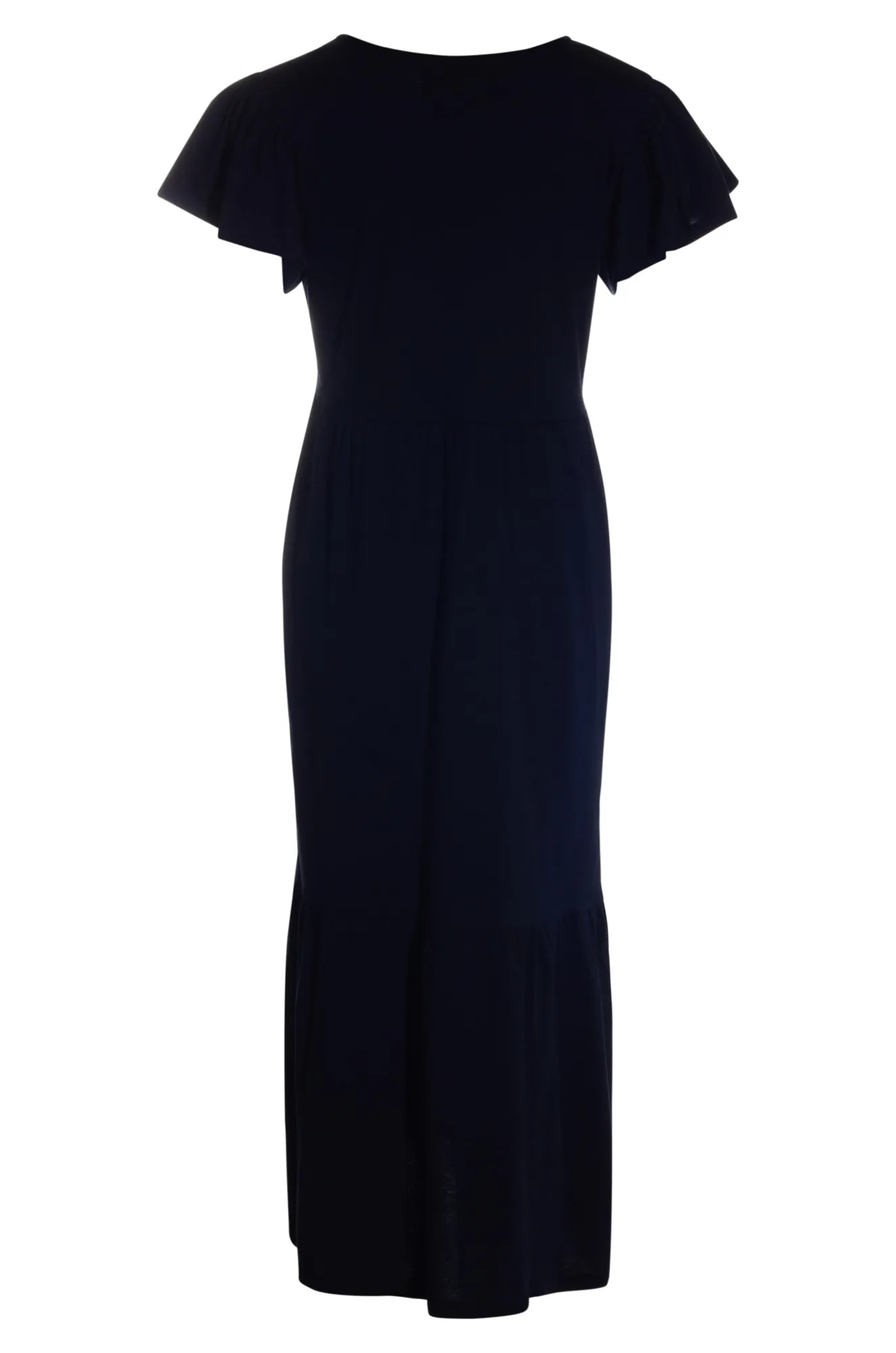 100% Cotton V neck Dress | NAVY | 6683AR