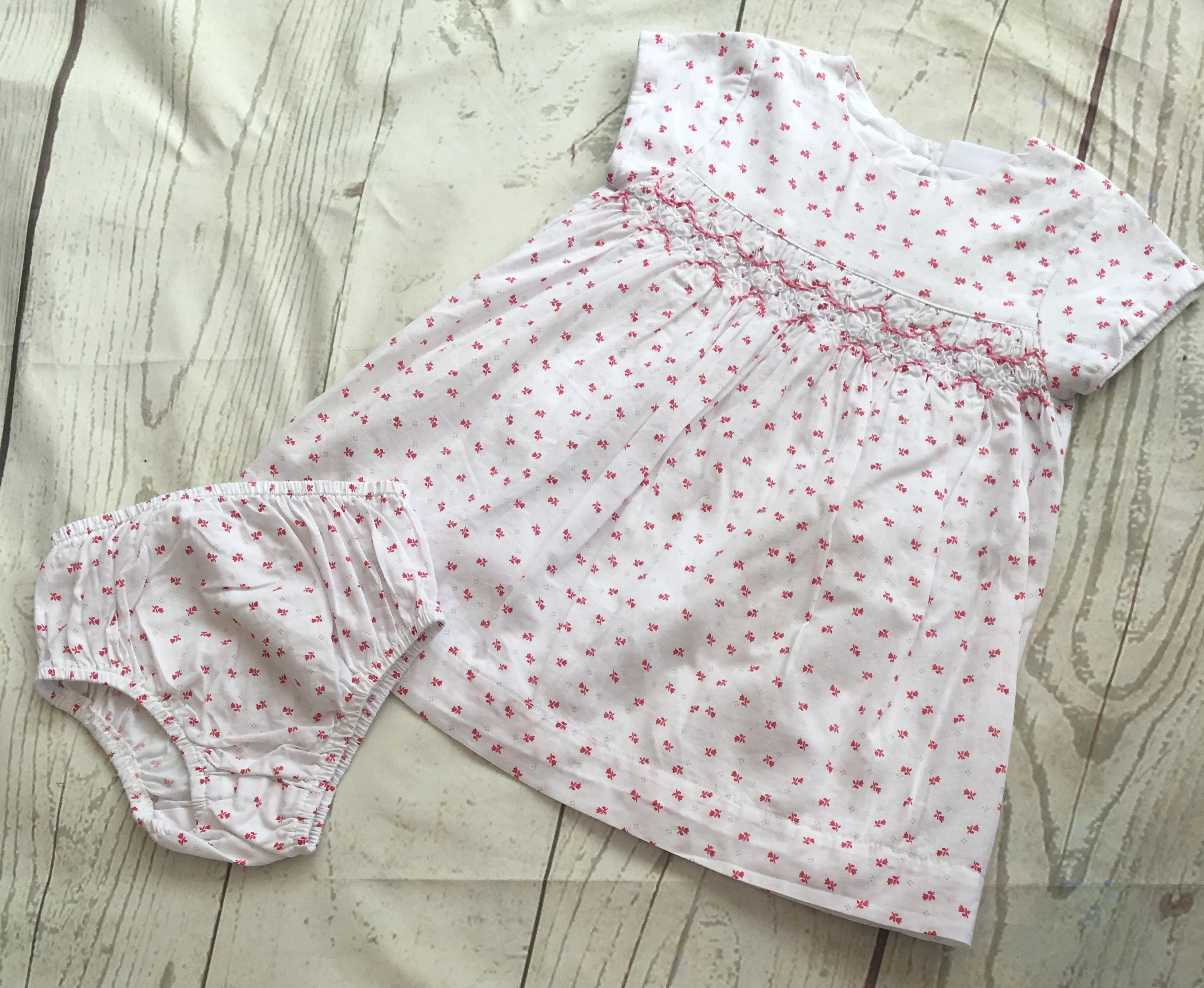 3-6 Months Designer Dress & Knickers