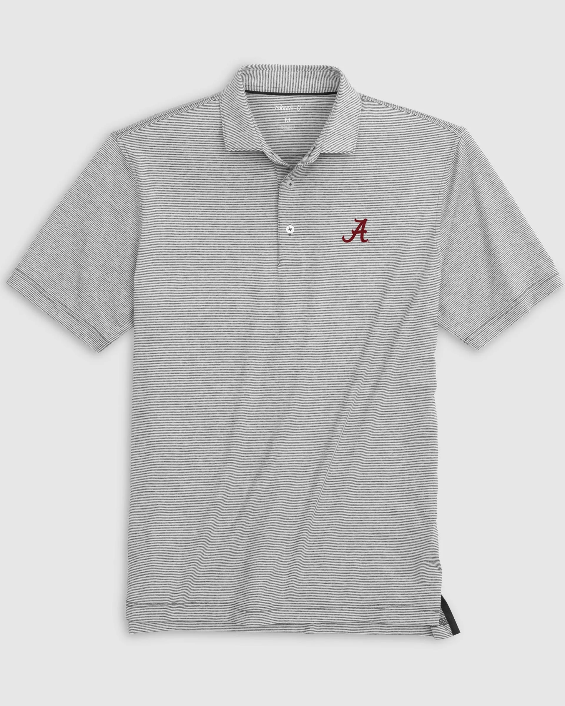 Alabama Lyndonn Striped Jersey Performance Polo