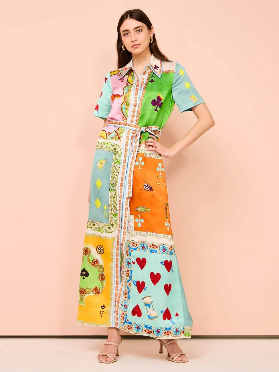 Multi-Colored Alemais Rummy Flattering Shirtdress