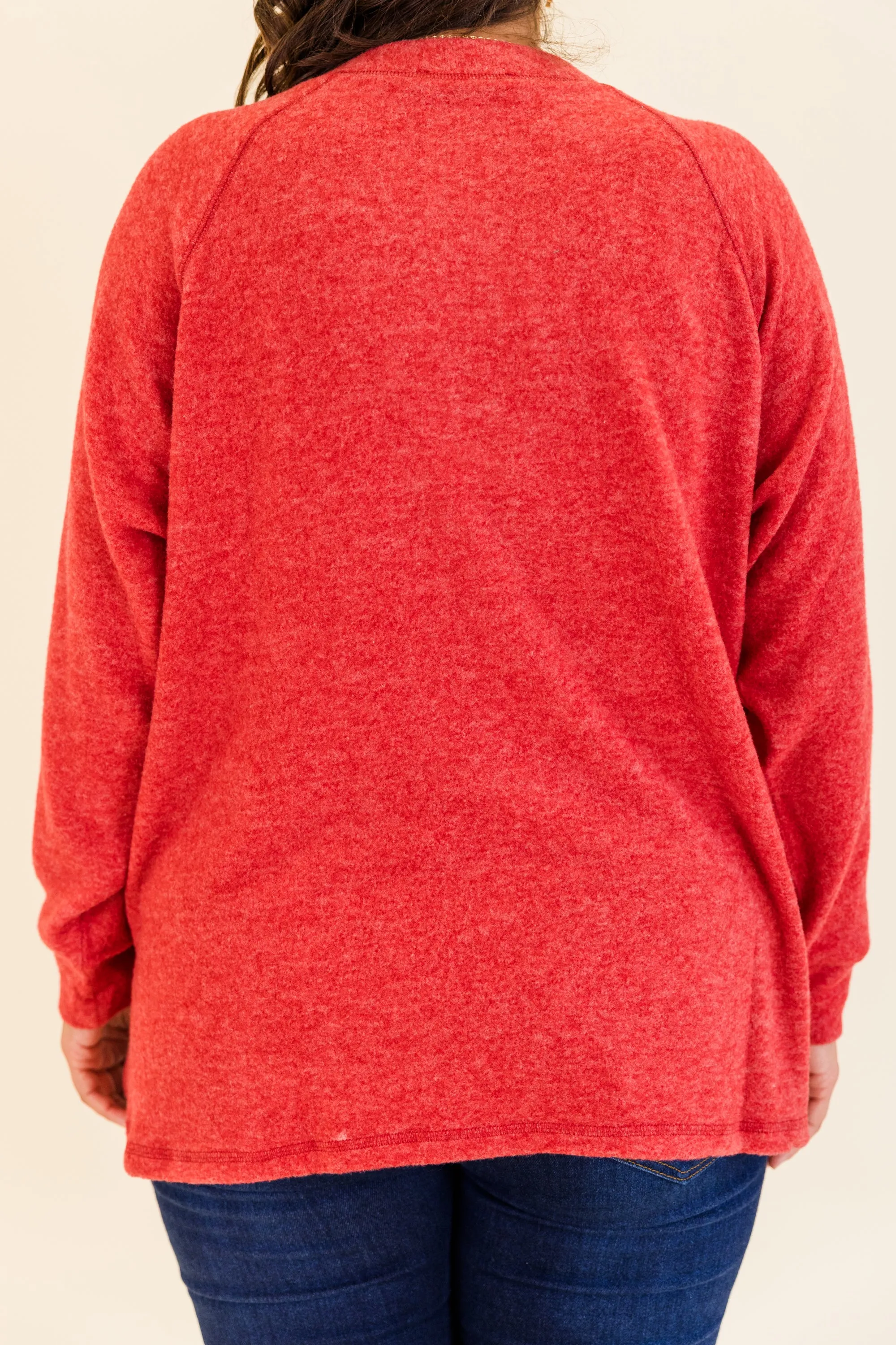 All The Feels Pullover, Dark Red