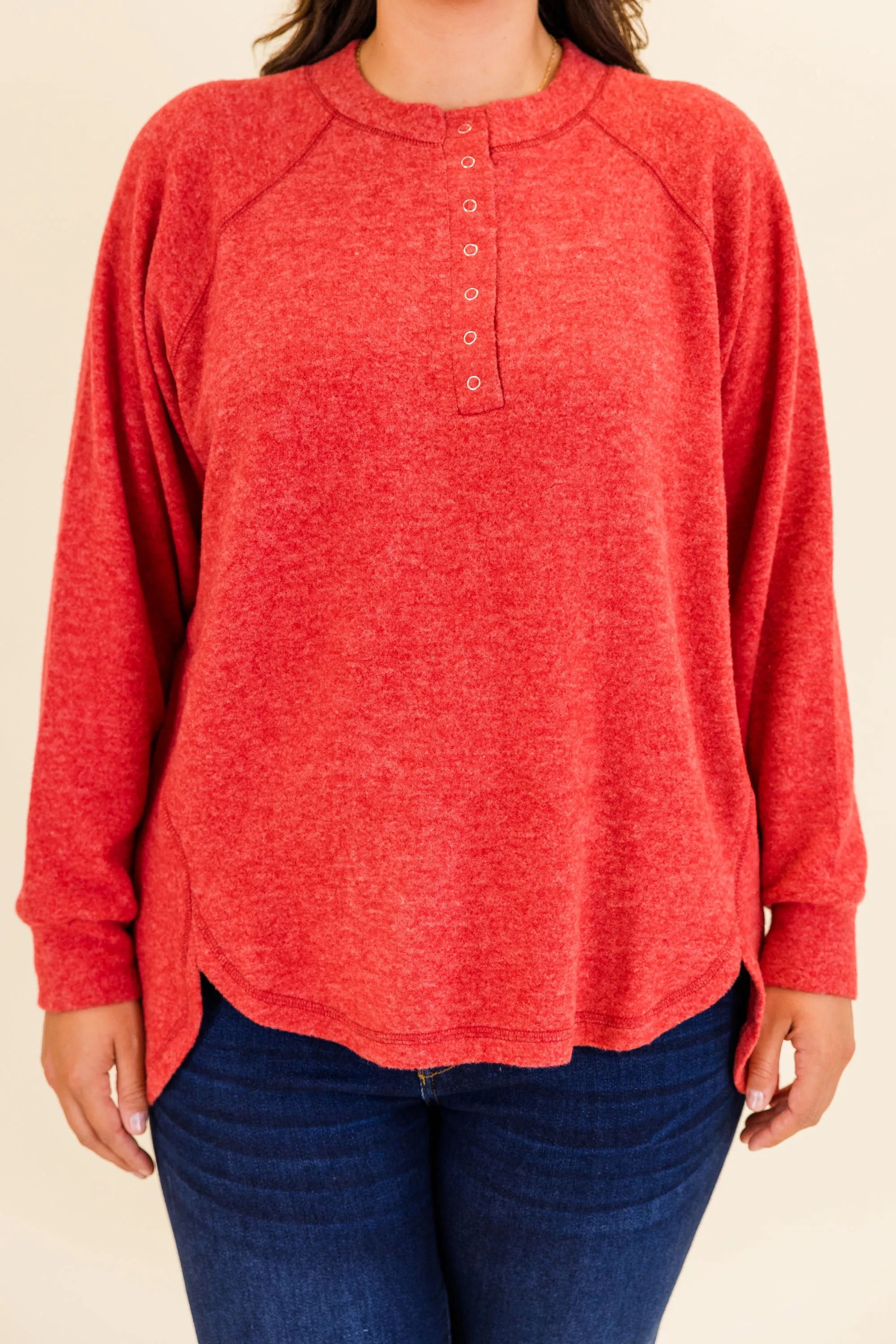 All The Feels Pullover, Dark Red