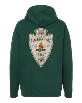 Arrowhead Fire Adult Hooded Sweatshirt - Green