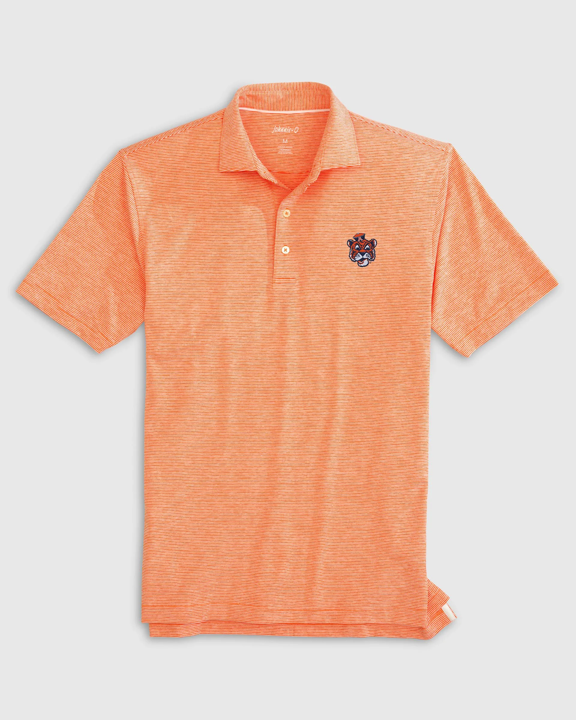 Auburn Lyndonn Striped Jersey Performance Polo - Vault Logo