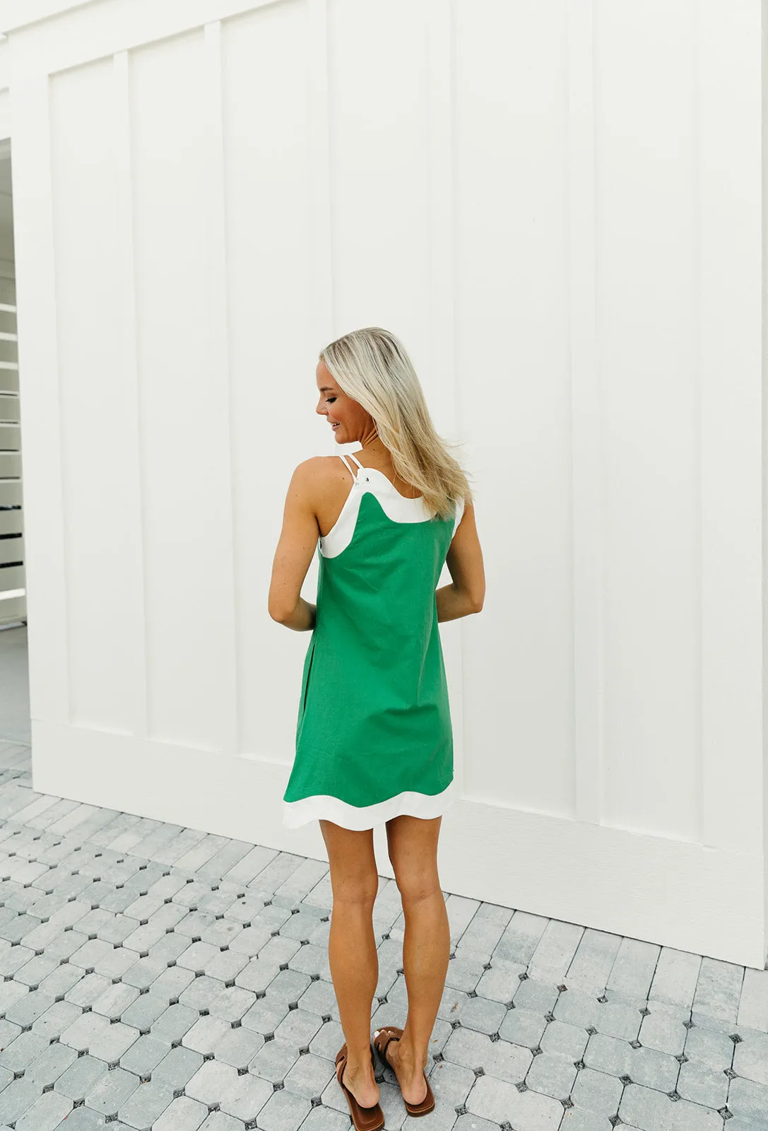 Back On Track Mini Dress -  Green