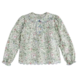 Bella Bliss Blouse - Jade Floral