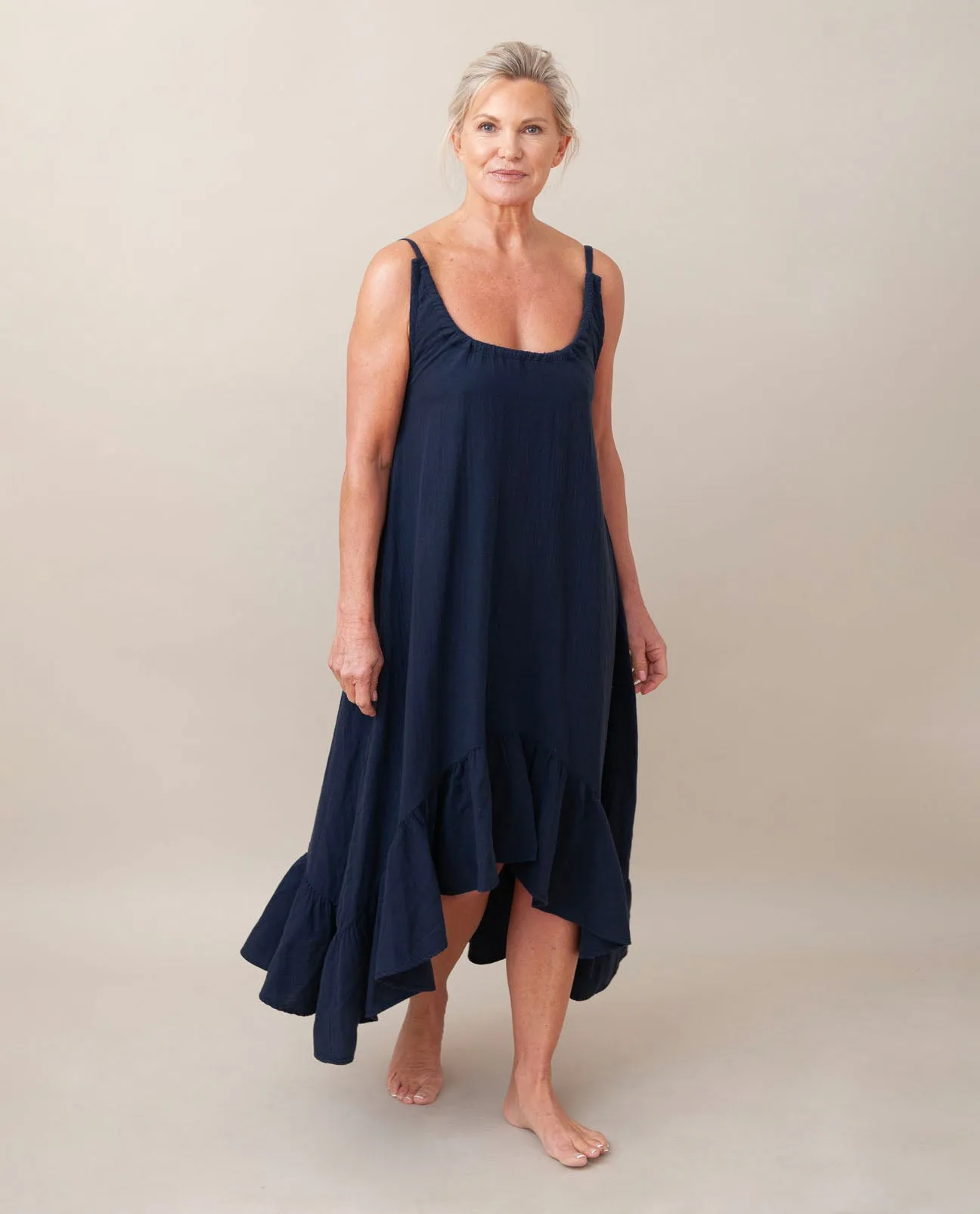 Belmira Organic Cotton Dress In Navy