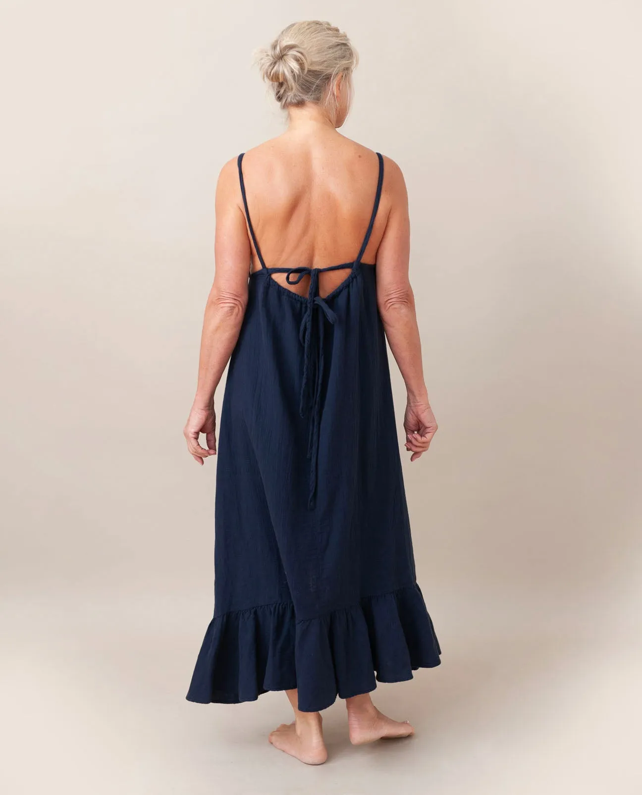 Belmira Organic Cotton Dress In Navy