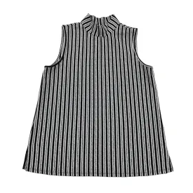 BLACK & WHITE TOP SLEEVELESS by CABLE AND GAUGE Size:M