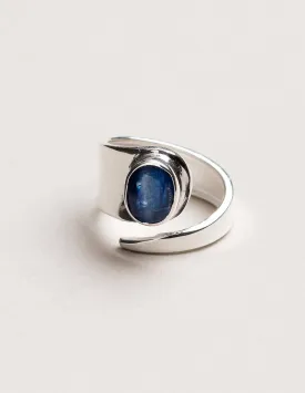 Blue Kyanite Silver Ring