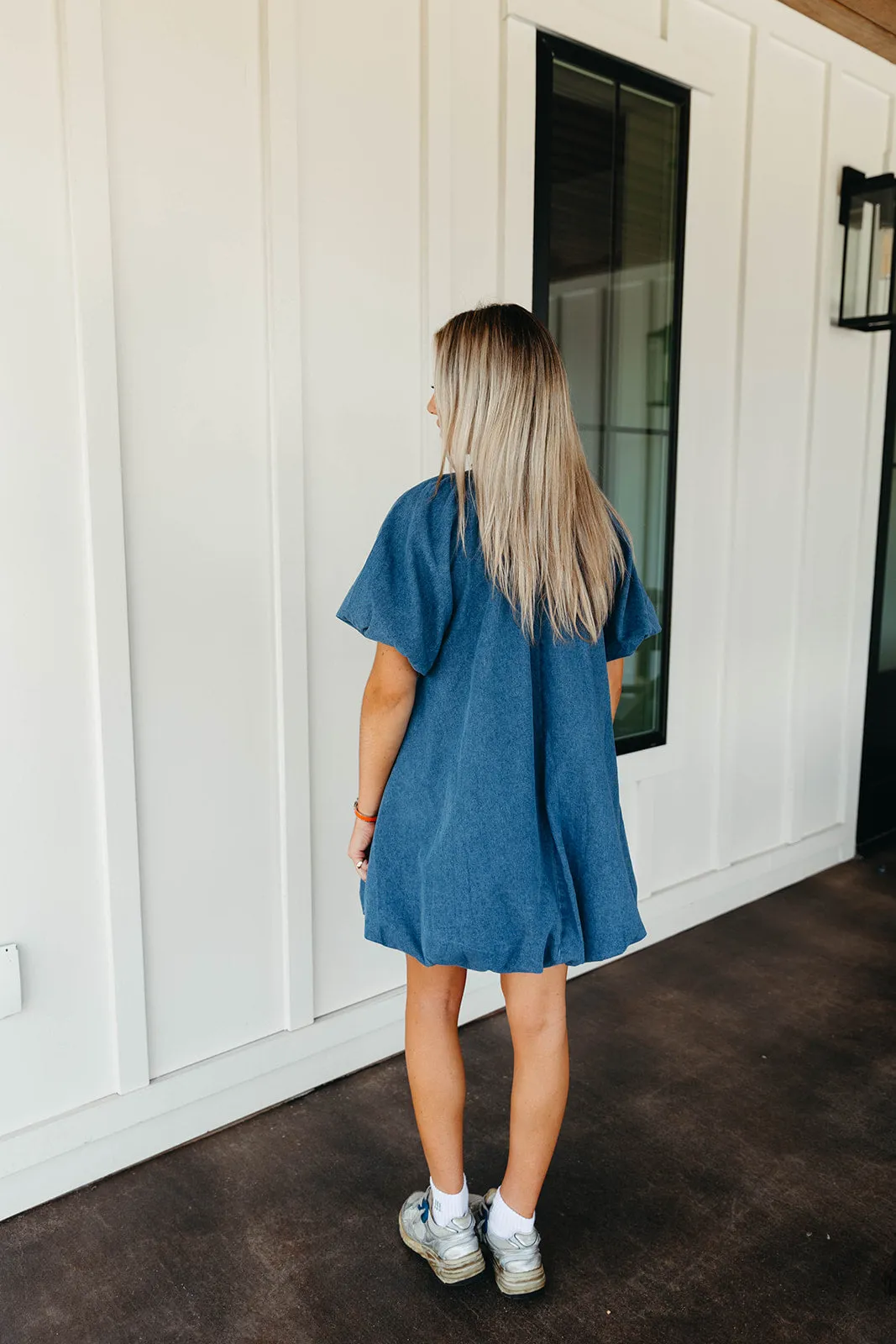 Blue Skies Mini Dress - Denim