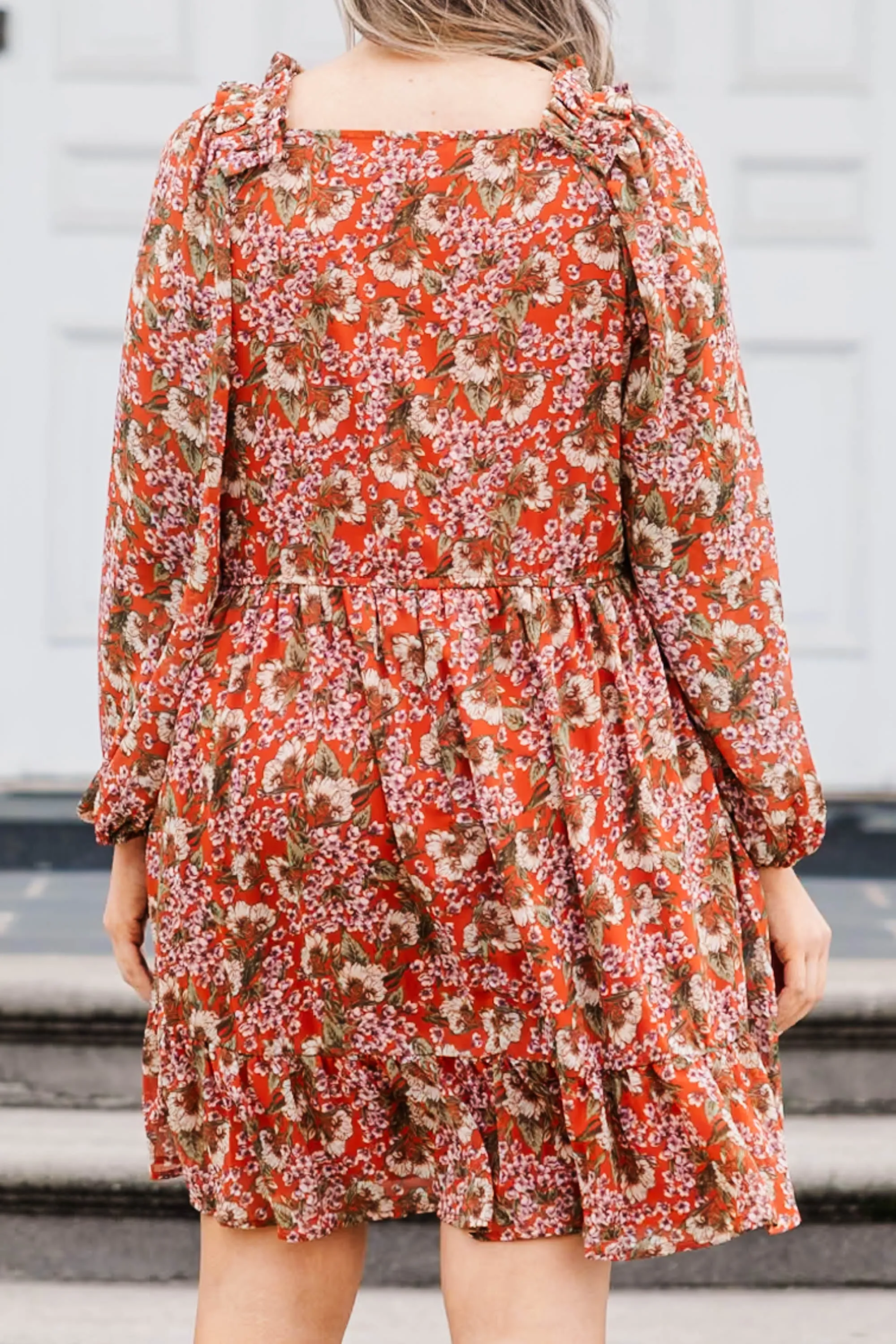 Bright Days Ahead Dress, Rust