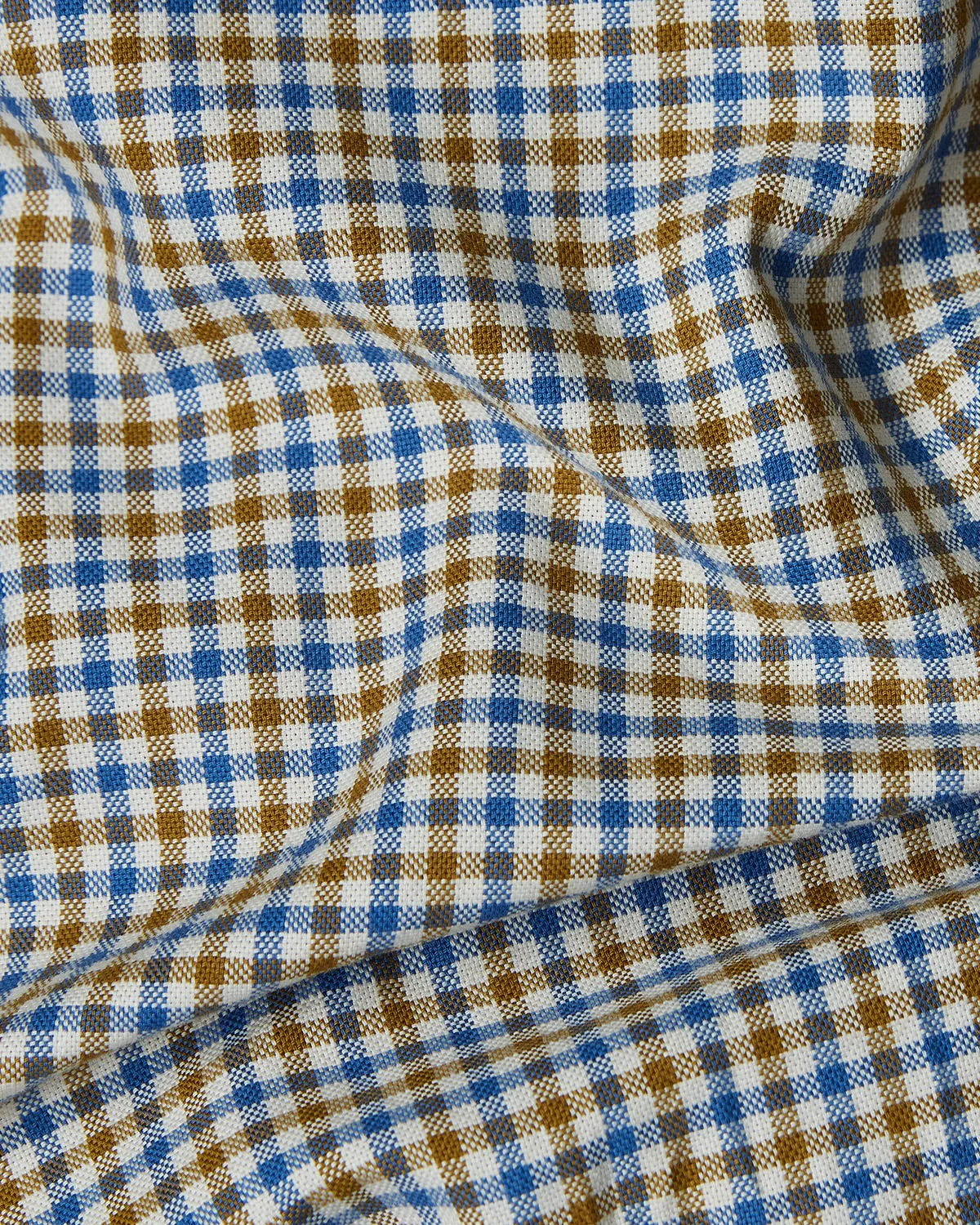 Brown & Blue Oxford Checked Shirt