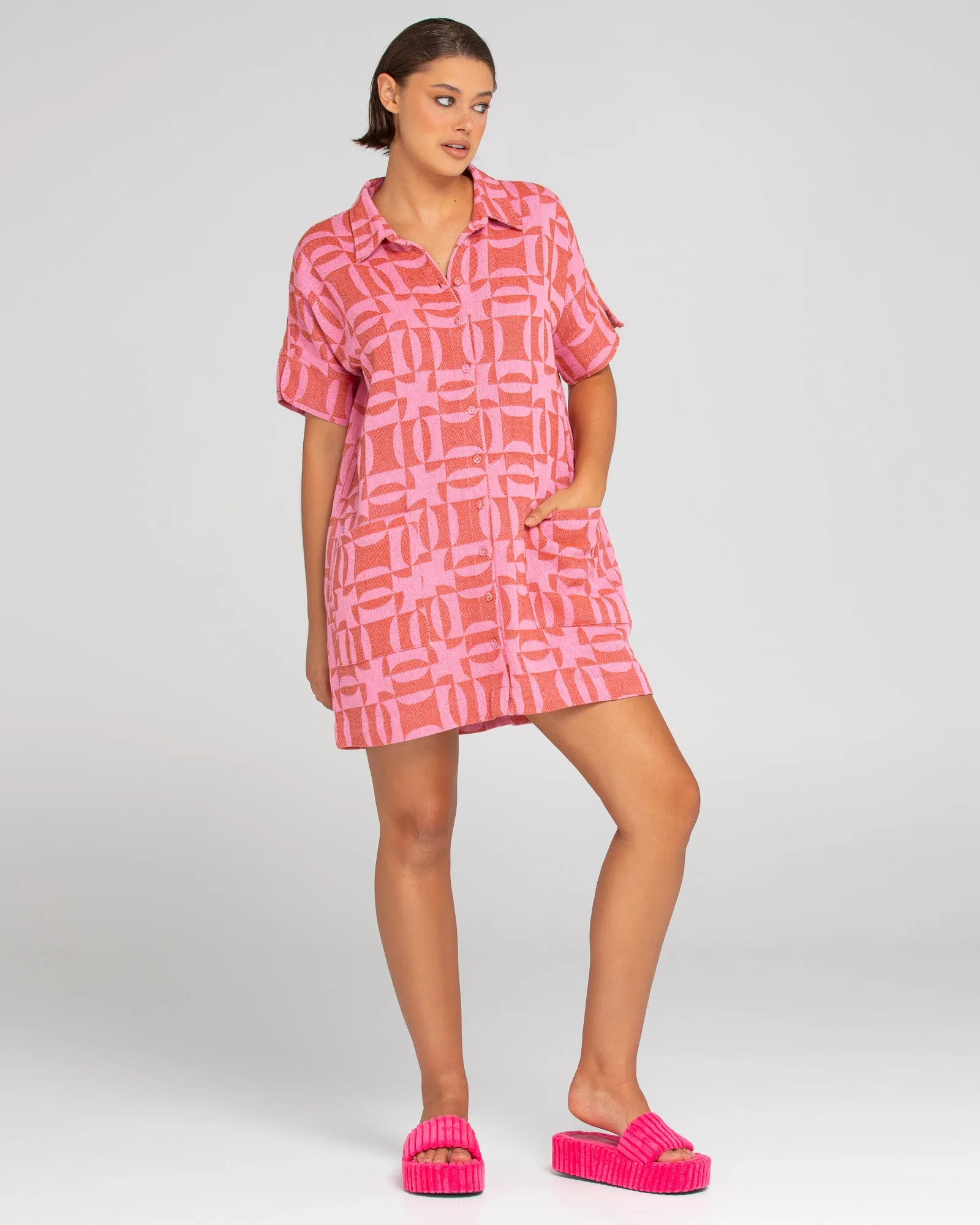 Cabana Shirt Dress - Mina