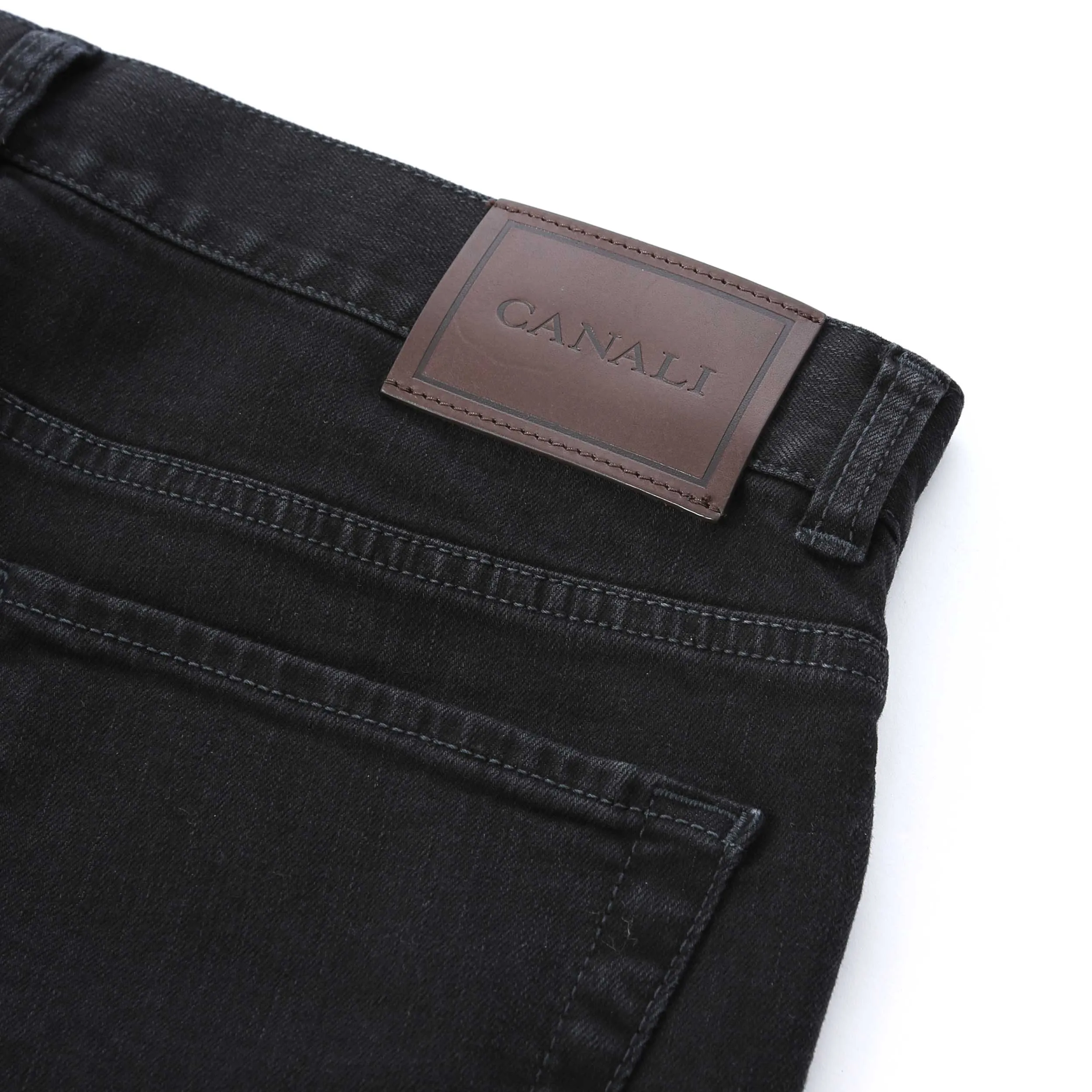 Canali Classic Jean in Black Denim