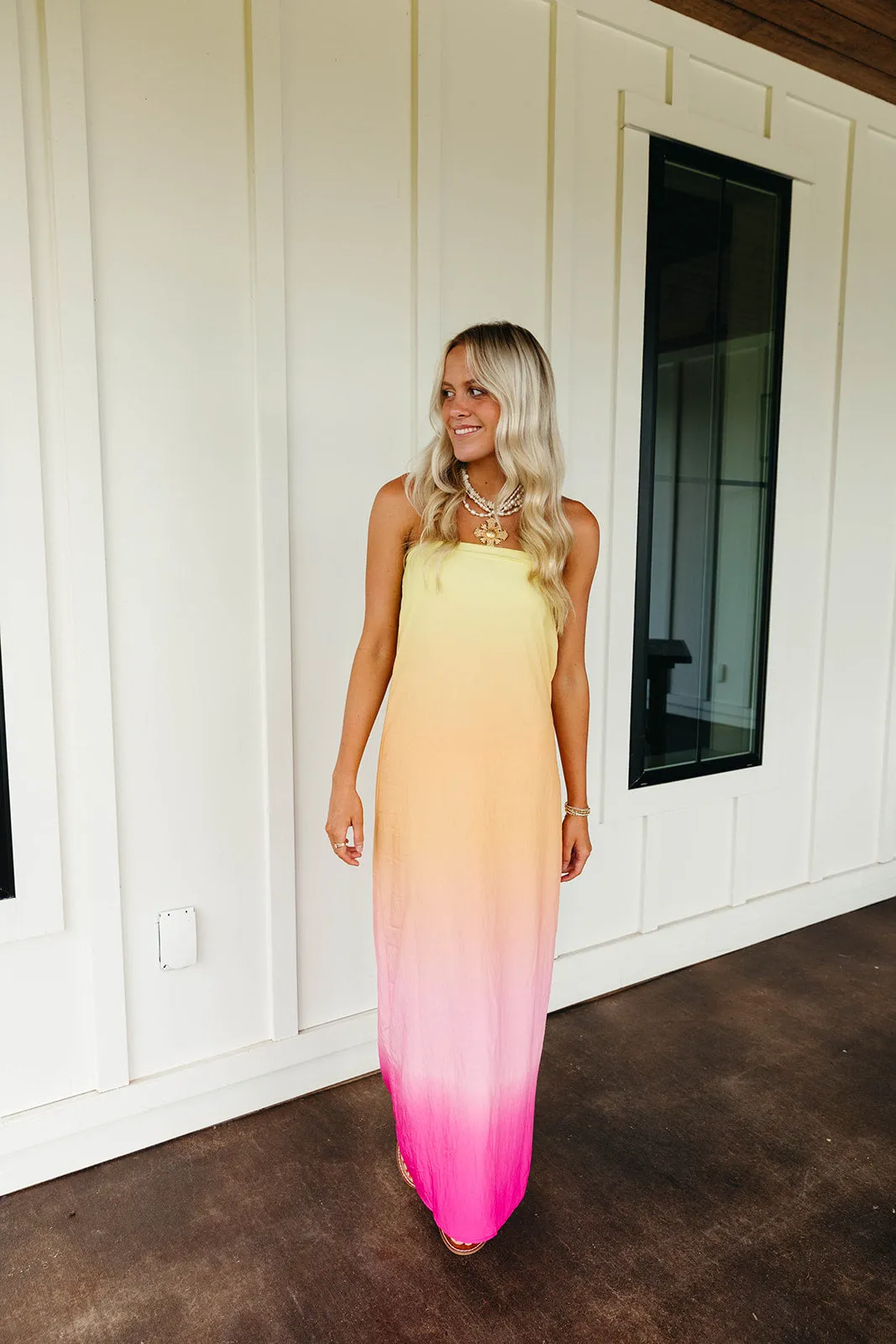 Catch The Sunset Maxi Dress - Multi