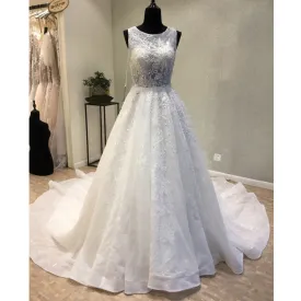 Charming On Sale A Line Popular Bridal Long Wedding Dresses, WG1243