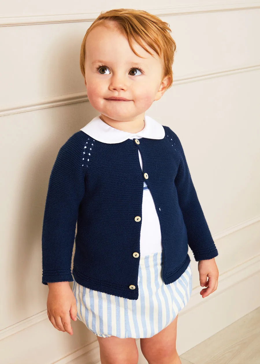 Classic Striped Bloomer in Sky Blue (0mths-2yrs)