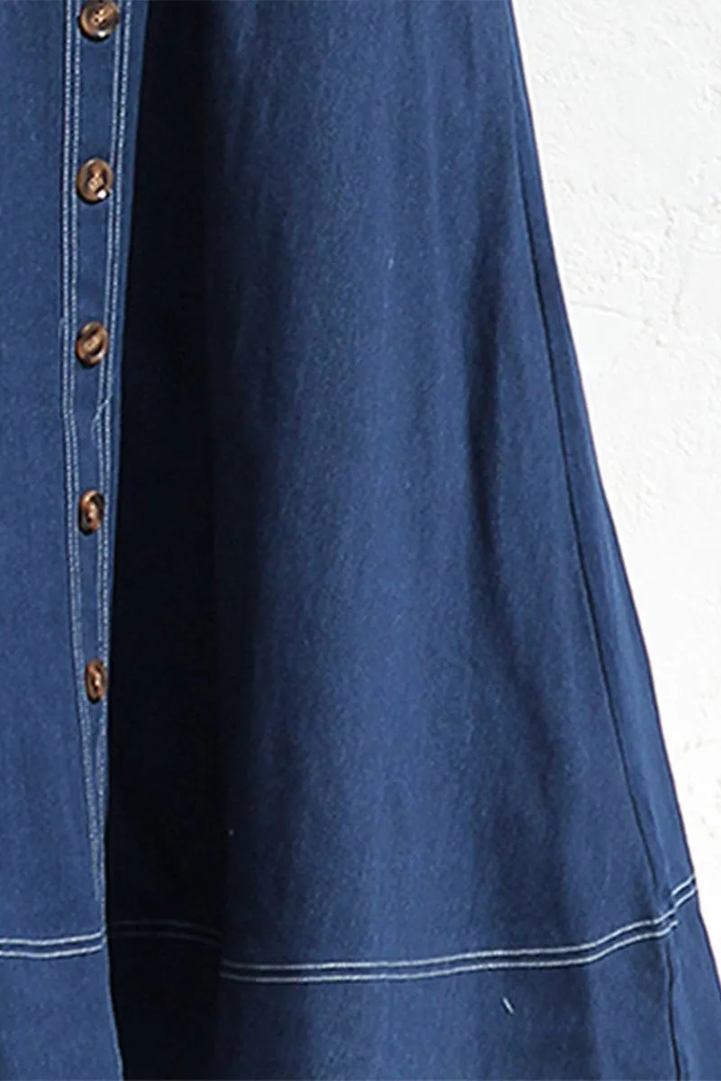 Comfy Denim Maxi Dress