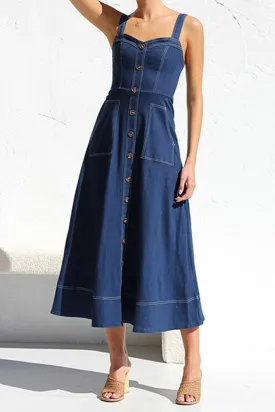 Comfy Denim Maxi Dress