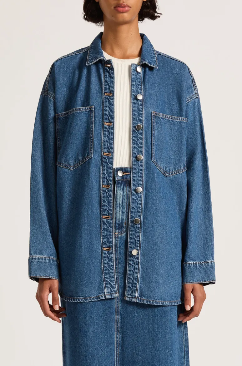 Denim Overshirt Vintage Blue