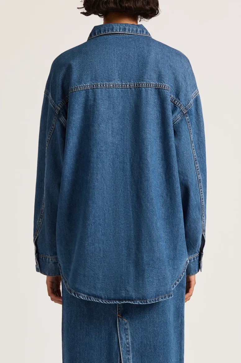 Denim Overshirt Vintage Blue