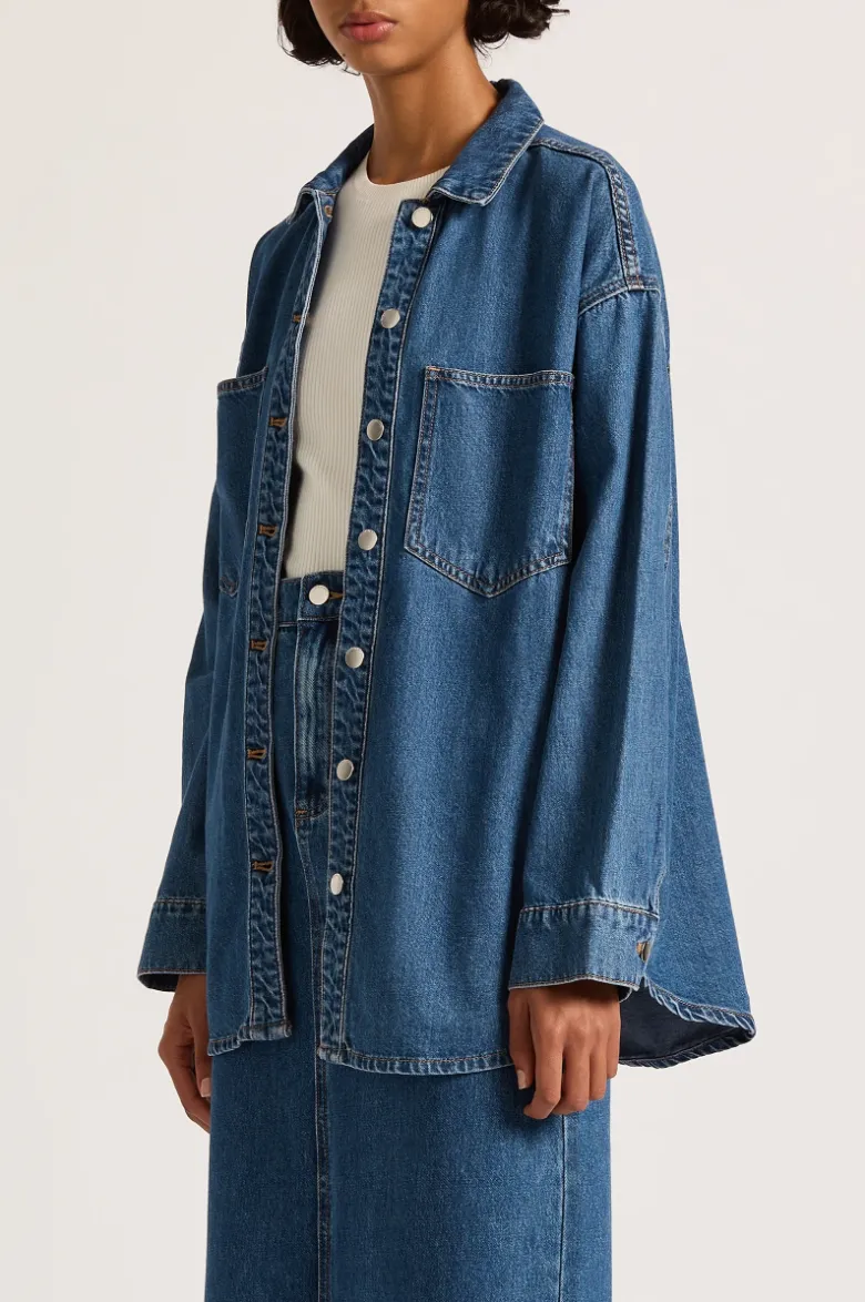 Denim Overshirt Vintage Blue