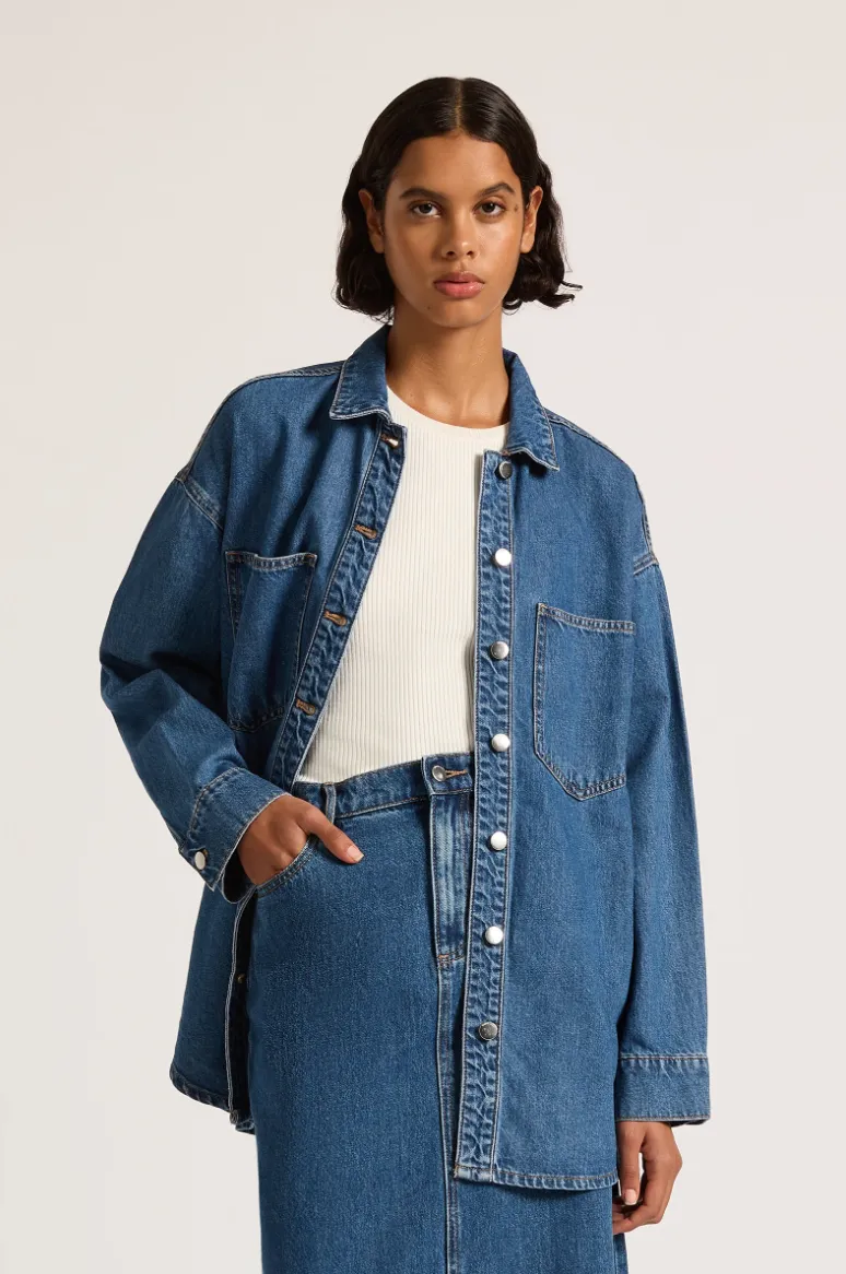 Denim Overshirt Vintage Blue