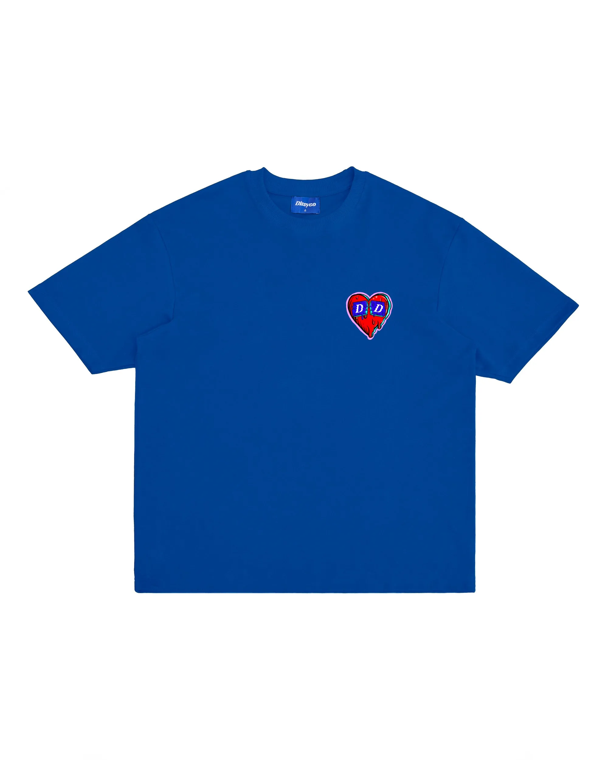 DISSYCO HEART TEE (BLACK, WHITE, CREAM WHITE, LIGHT BLUE, BLUE, GREEN, PURPLE)