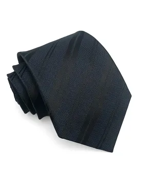 Double Stripe Tie - Midnight Blue