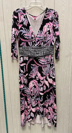 Dress Designer By Lilly Pulitzer In Black & Pink, Size:L