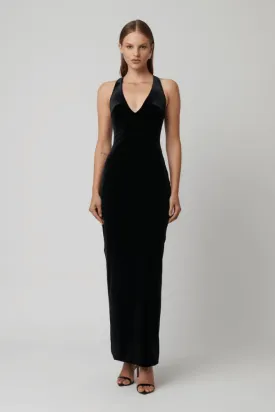 Eiza Gown Black Velvet