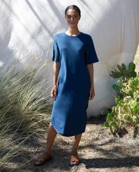 Elaine Organic Cotton Dress In Indigo