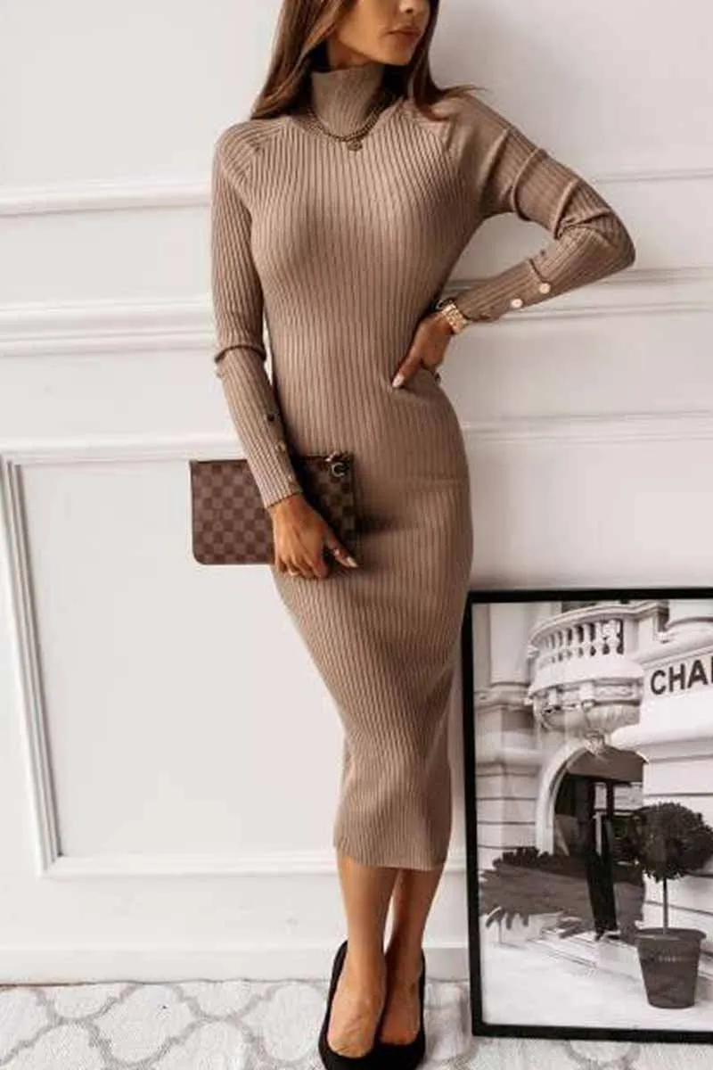 Florcoo Casual Sexy Long Modern Sleeve Mini Dress(4 Colors)