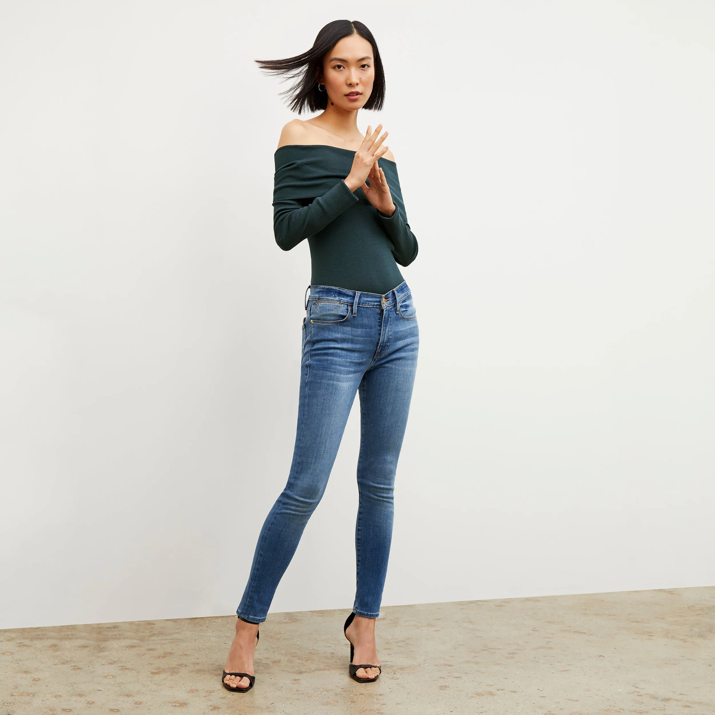 FRAME Denim Le High Skinny Jean :: Poe