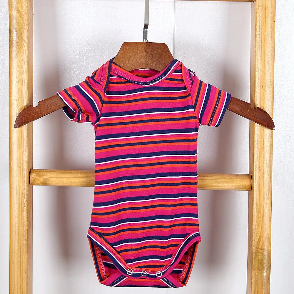 Imported Organic Striped Printed Cotton Baby Suite