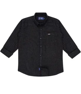 JDC Boy's Blue Checked Shirt