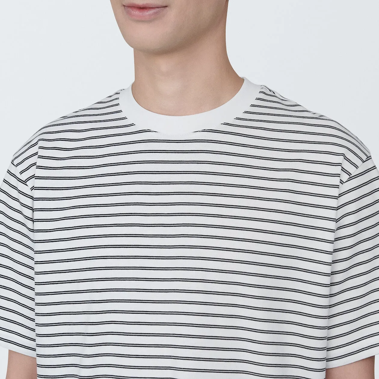 Jersey Striped Crewneck T-Shirt