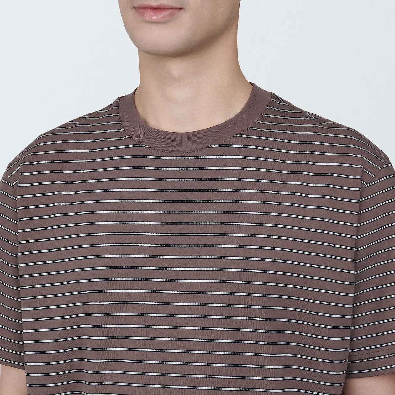 Jersey Striped Crewneck T-Shirt