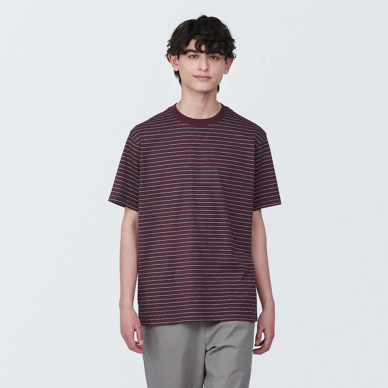 Jersey Striped Crewneck T-Shirt