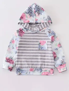 Kids floral hoodie