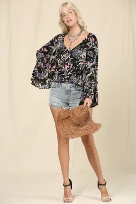 Kye Mi Boho Floral Print Top