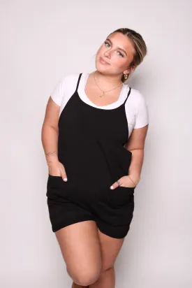 Lazy Day Black Romper