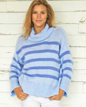 MALLORY STRIPED T NECK CHUNKY