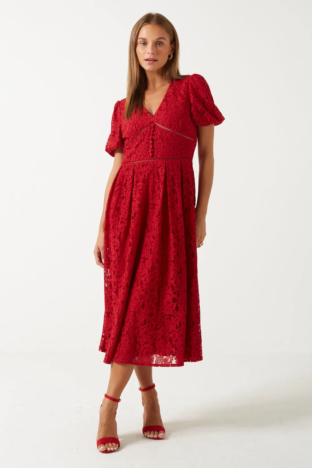 Marc Angelo Lace Midi Dress