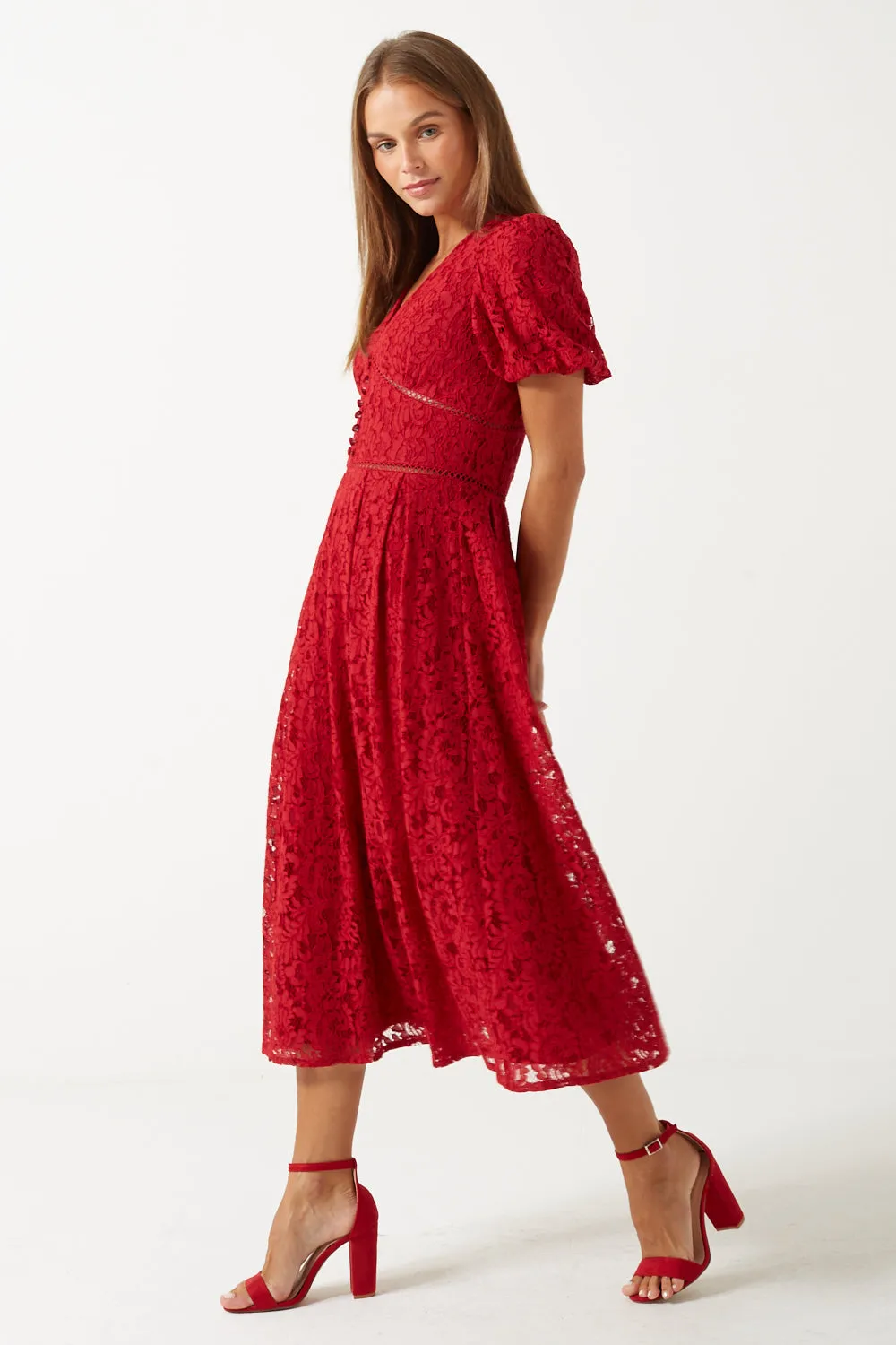 Marc Angelo Lace Midi Dress