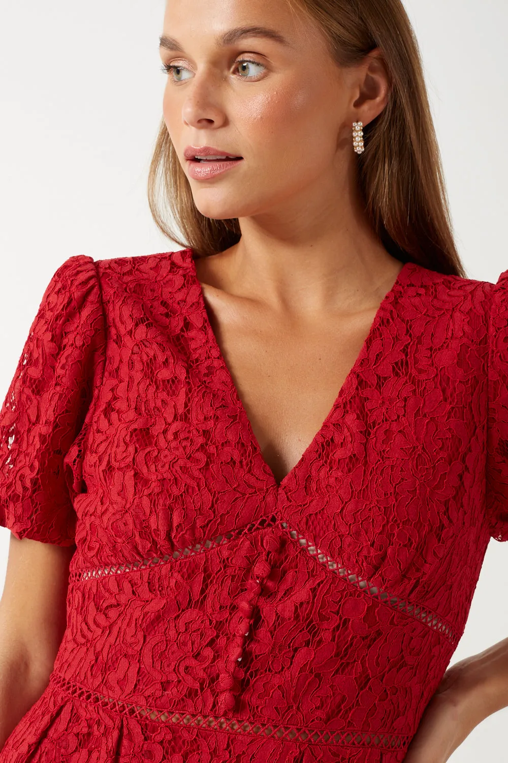 Marc Angelo Lace Midi Dress