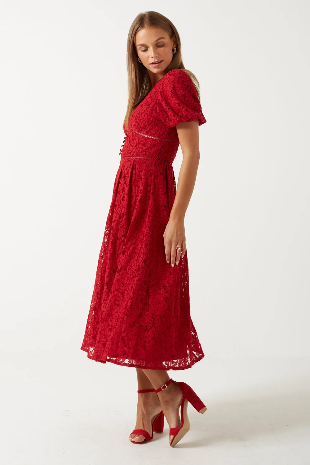 Marc Angelo Lace Midi Dress