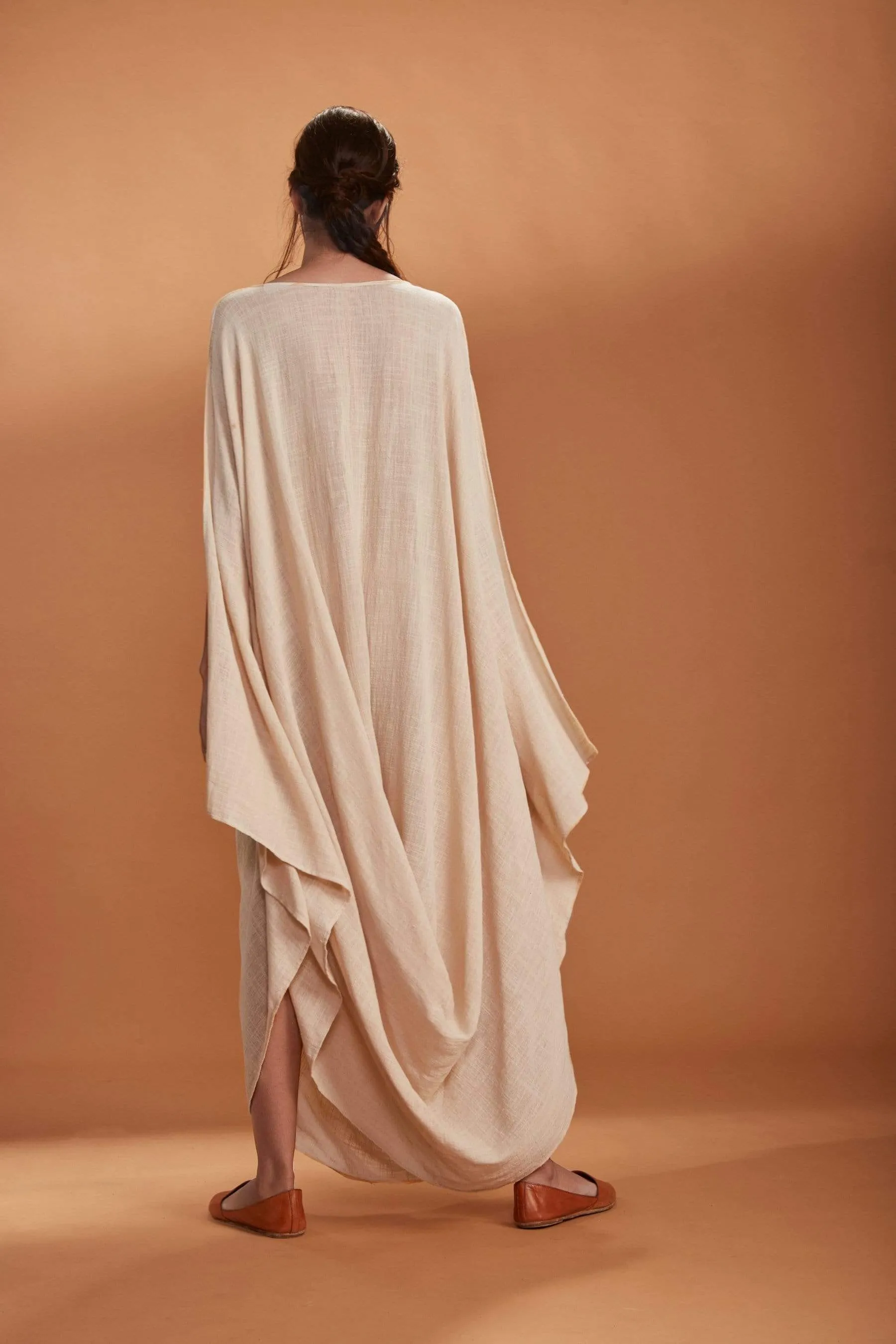 MATI COWL DRESS IVORY