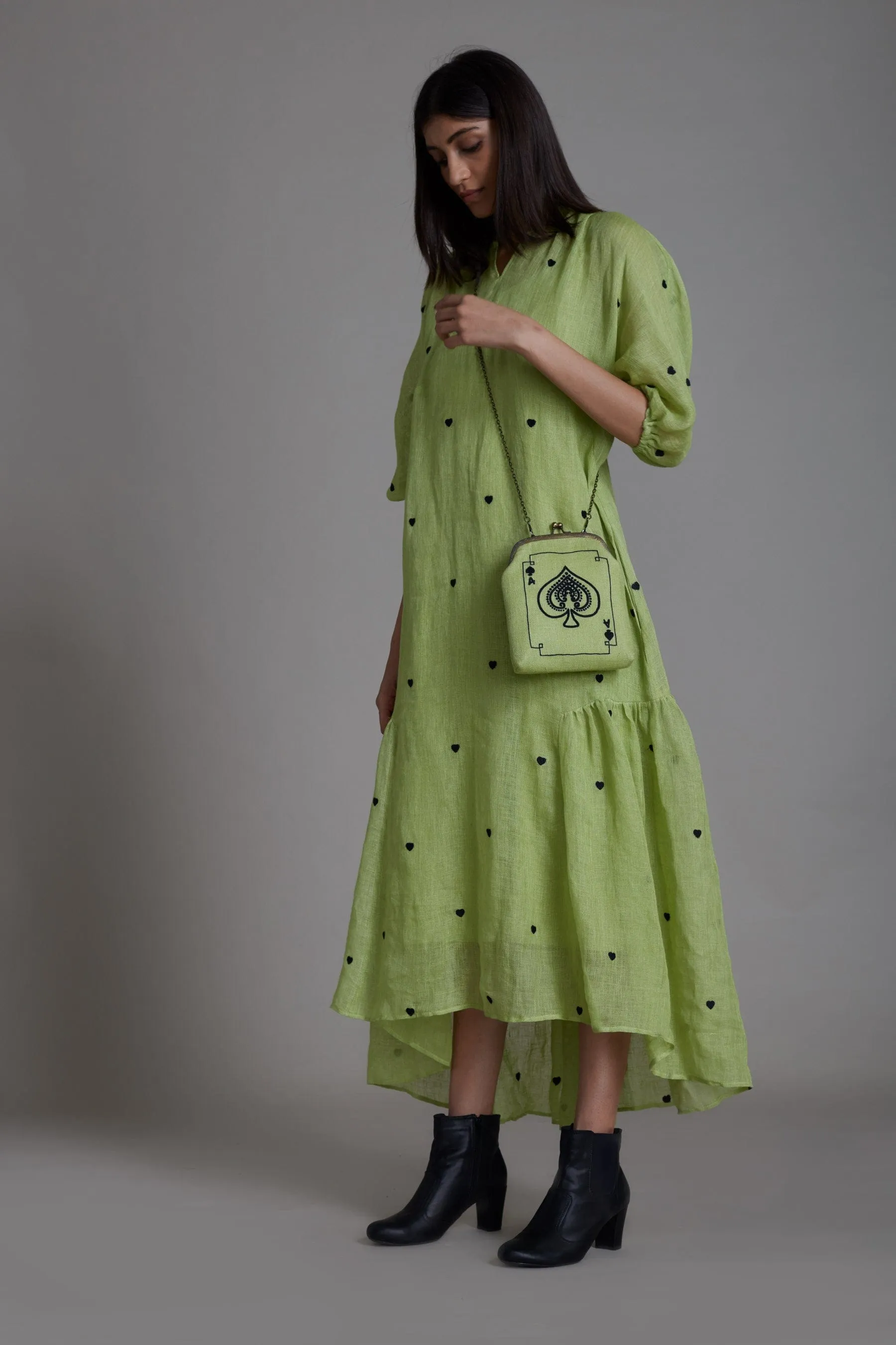 Mati Queen of Hearts Dress-Green